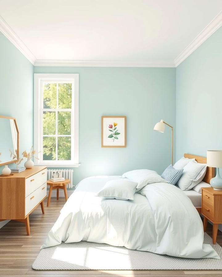 Soft Mint Walls - 30 Green Bedroom Ideas