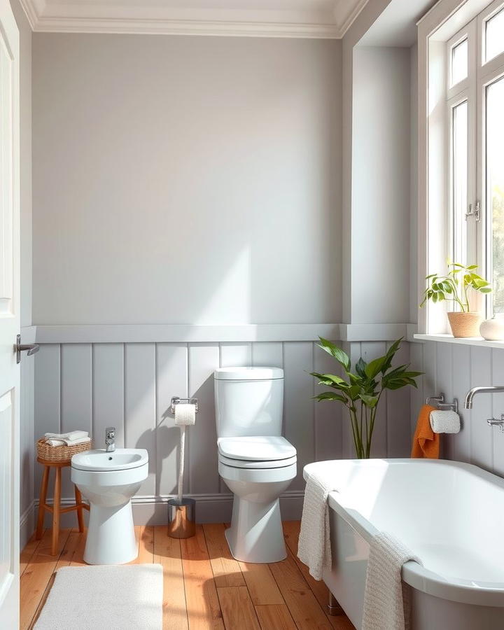 Soft Neutral Wall Colors - 25 Scandinavian Bathroom Ideas