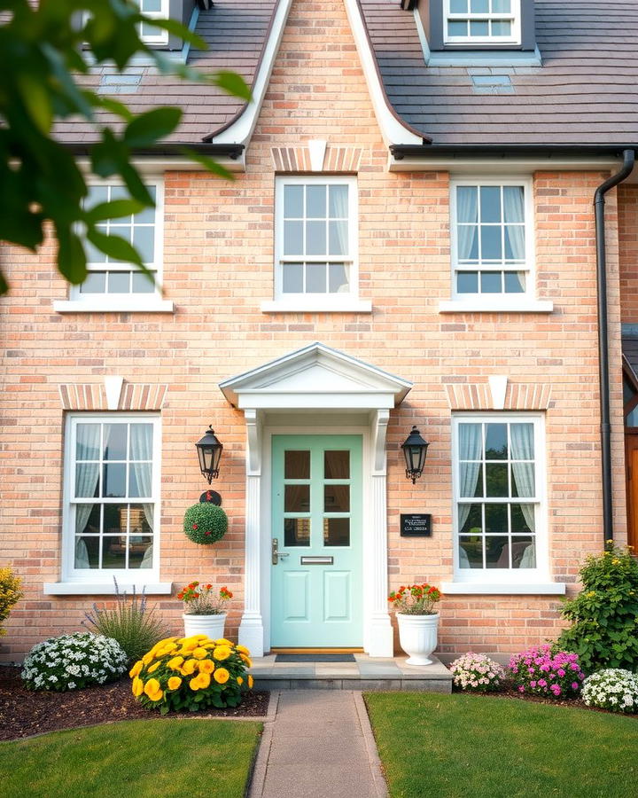 Soft Pastel Brick Exterior - 25 Painted Brick Houses