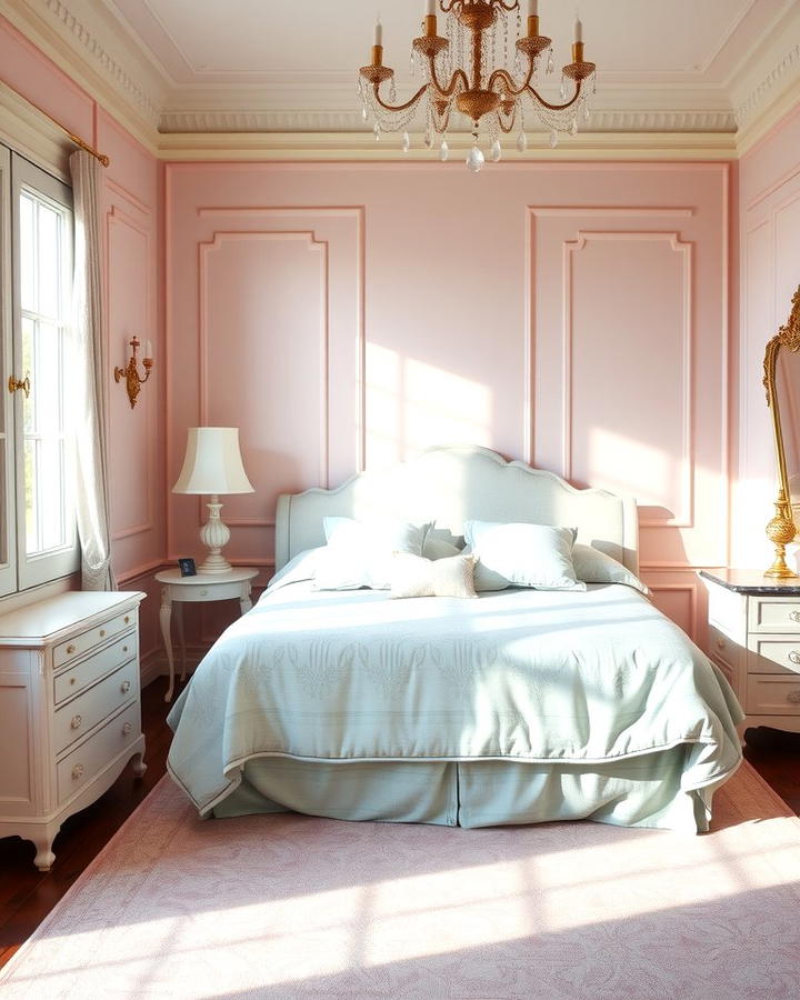 Soft Pastel Color Palette - 30 French Bedroom Decor Ideas