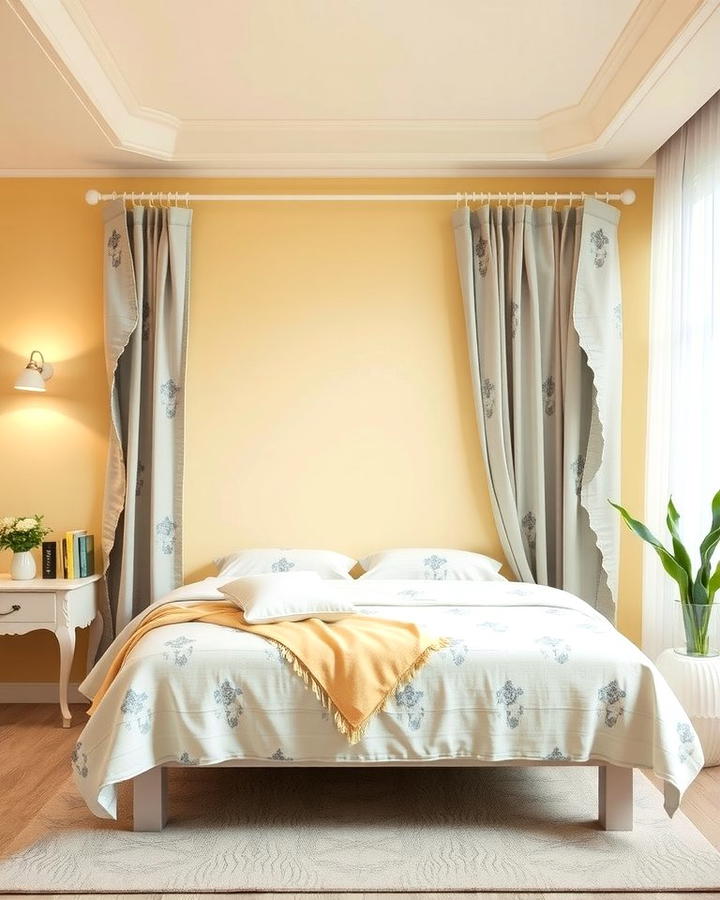 Soft Pastel Tones - 25 Yellow and Grey Bedroom Ideas
