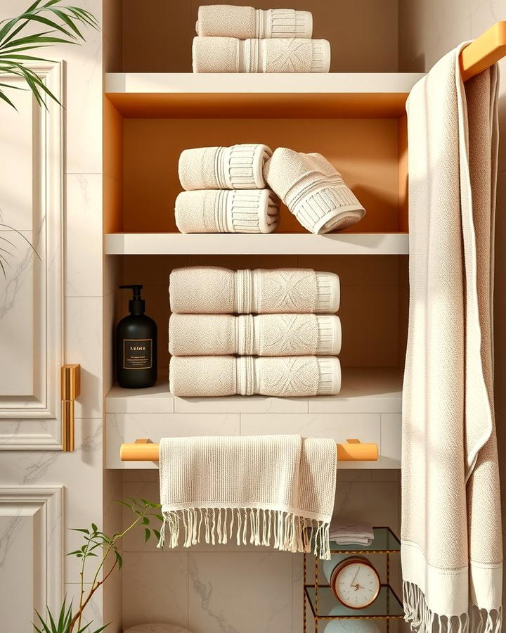 Soft Plush Towels - 25 Spa Like Bathroom Ideas