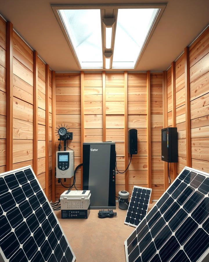 Solar Panels for Sustainable Power - 25 Safe Room Ideas