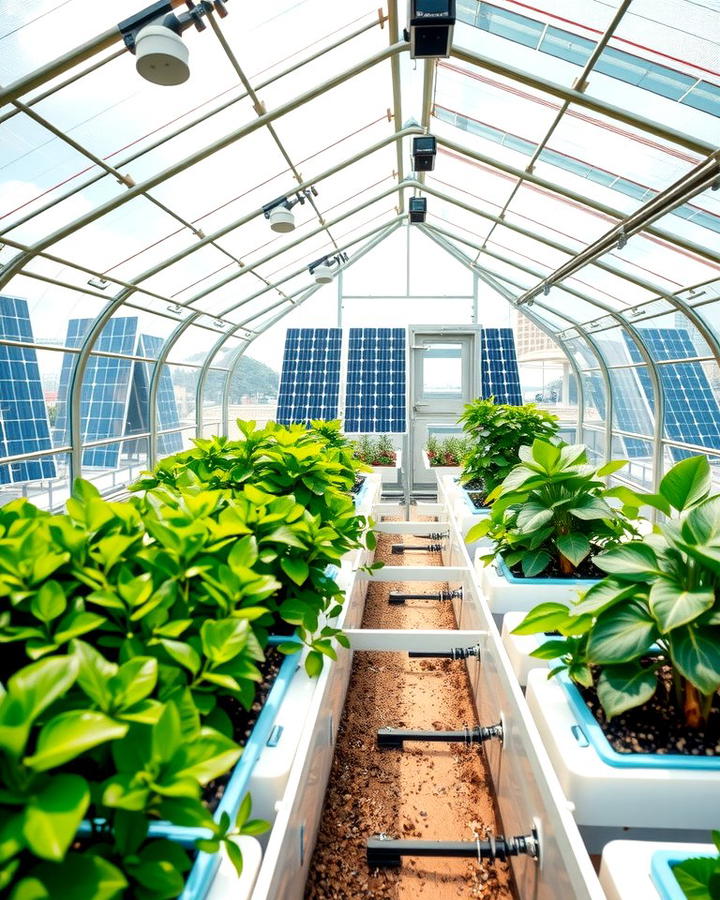 Solar Powered Greenhouse - 25 Rooftop Greenhouse Ideas