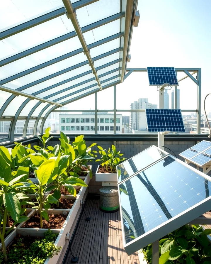 Solar Powered Rooftop Greenhouse - 25 Rooftop Greenhouse Ideas