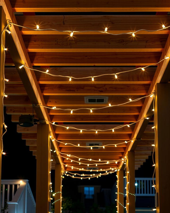 Solar Powered Rope Lights - 25 Pergola Lighting Ideas