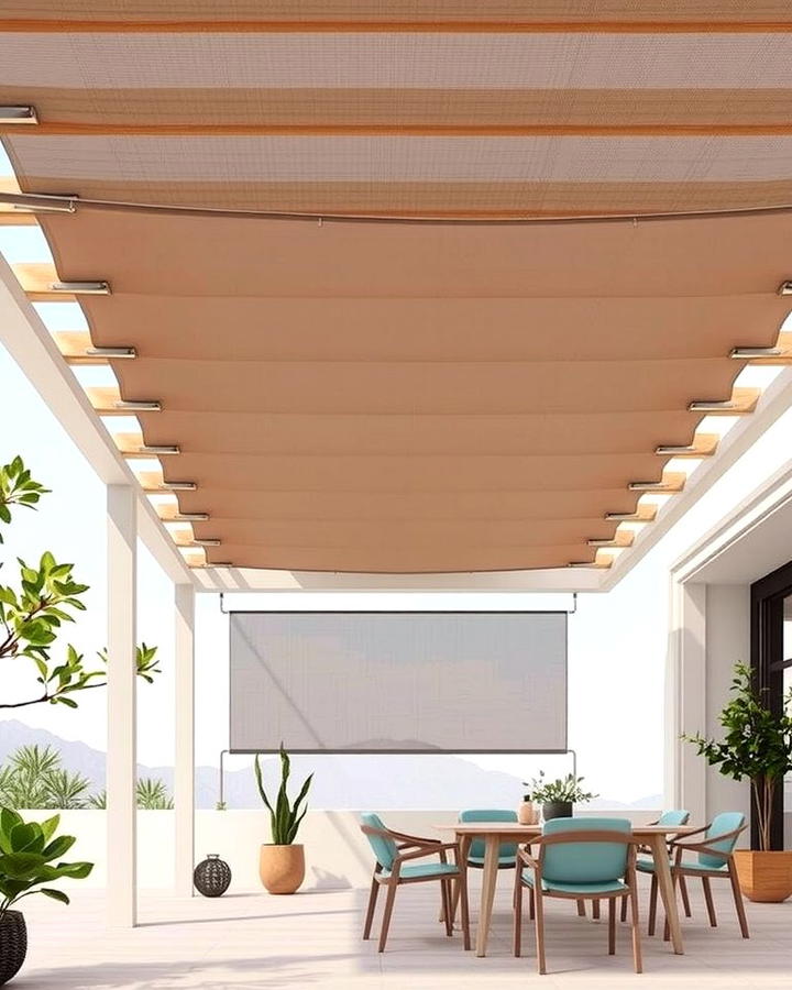 Solar Shade Cloth - 25 Pergola Cover Ideas