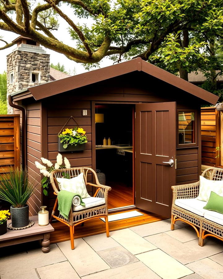 Sophisticated Chocolate Brown - 25 Shed Color Ideas