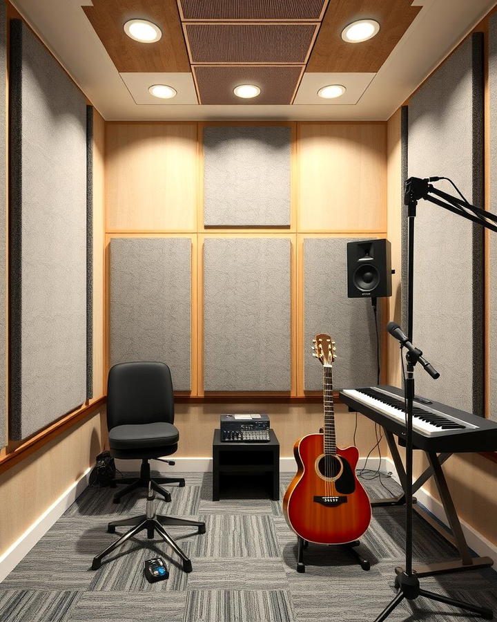 Soundproof Walls for Optimal Acoustics - 25 Music Room Ideas