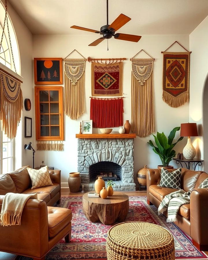 Southwestern Style Wall Hangings - 25 Southwest Living Room Ideas