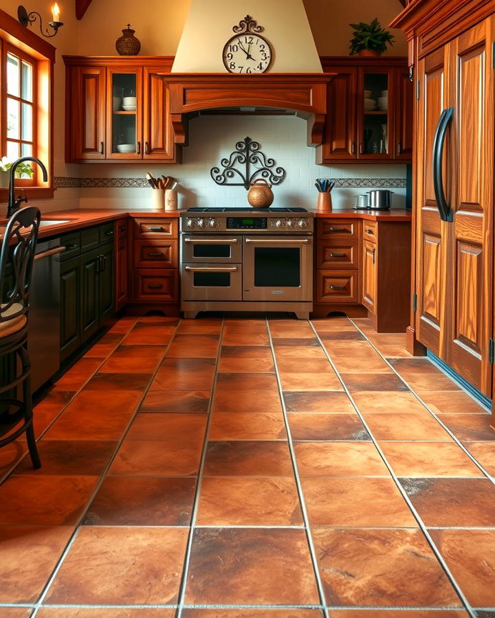 Spanish Mission Terracotta Style - 25 Terracotta Kitchen Floor Ideas