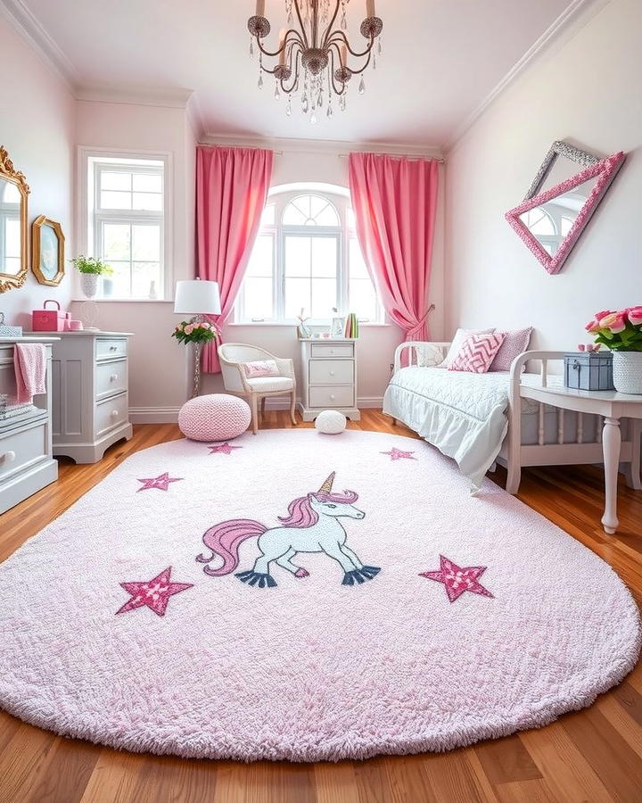 Sparkling Unicorn Rugs - 25 Unicorn Bedroom Ideas