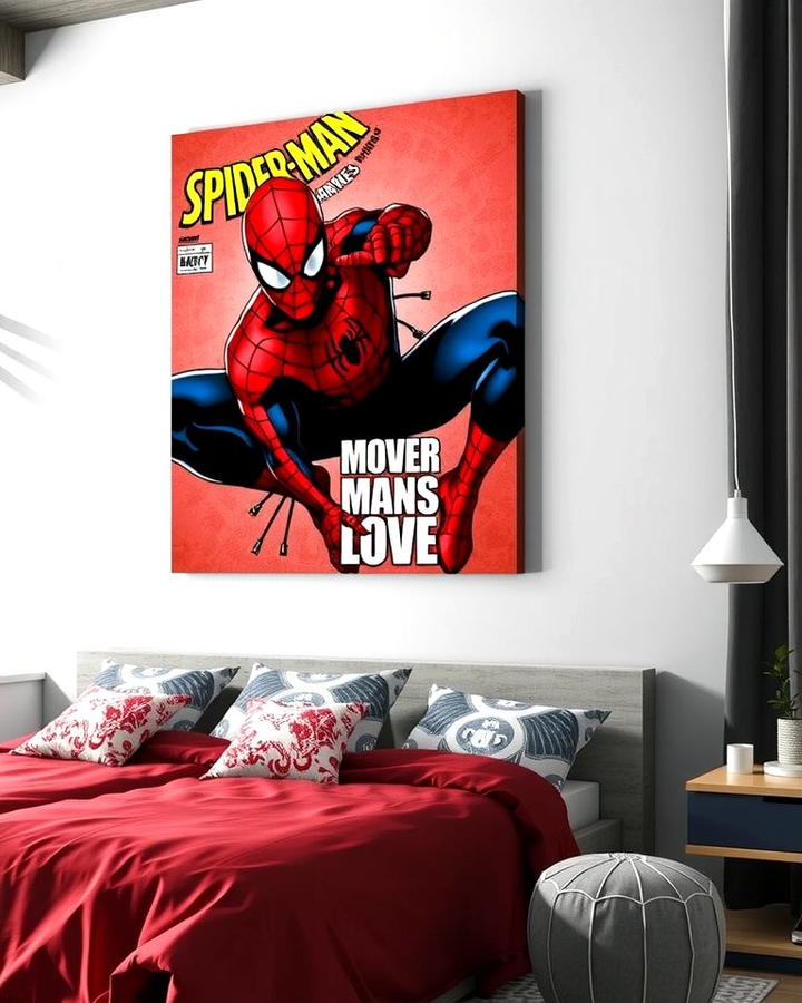 Spiderman Canvas Art - 25 Spiderman Room Decor Ideas