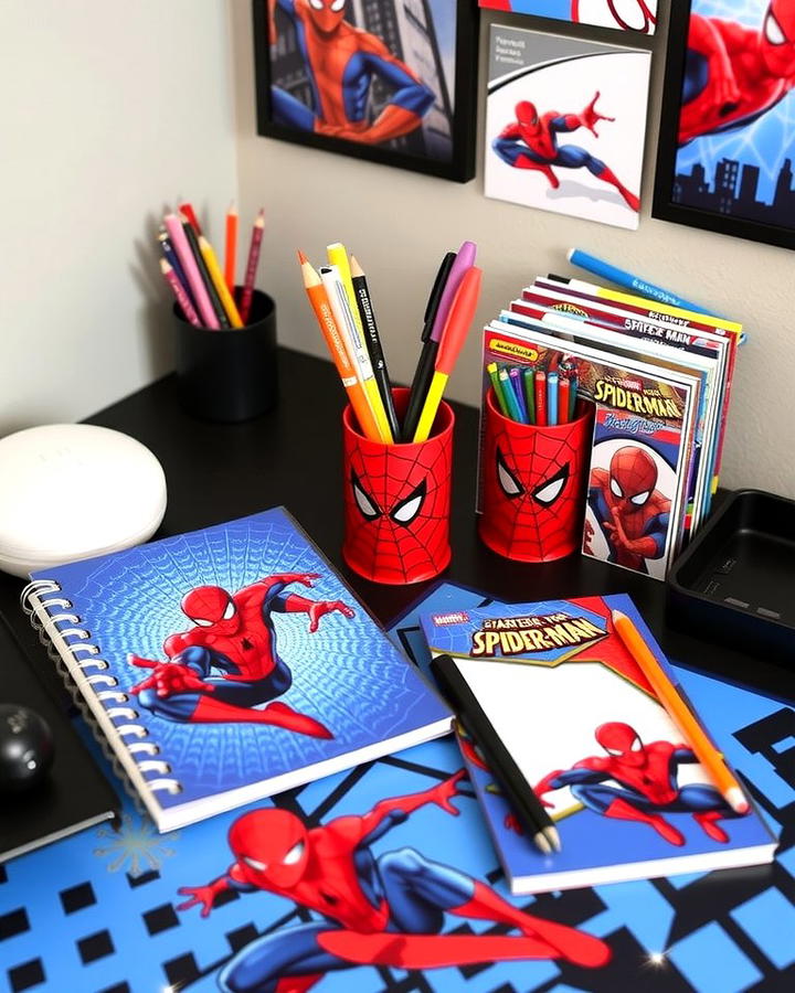 Spiderman Desk Accessories - 25 Spiderman Room Decor Ideas