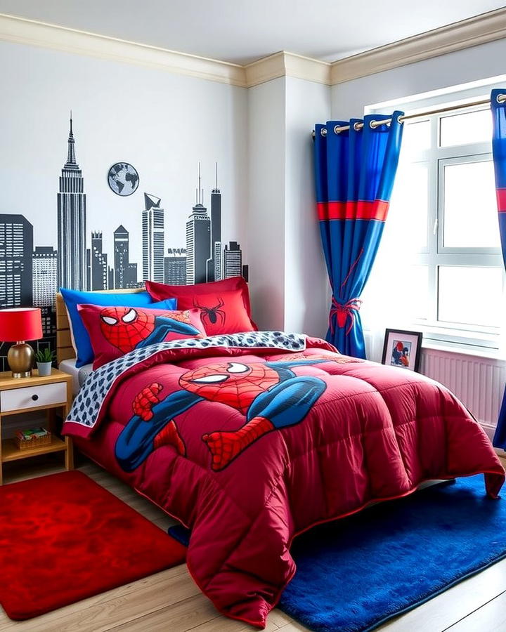 Spiderman Themed Bedding Sets - 25 Spiderman Room Decor Ideas