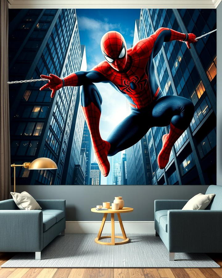 Spiderman Wall Murals - 25 Spiderman Room Decor Ideas