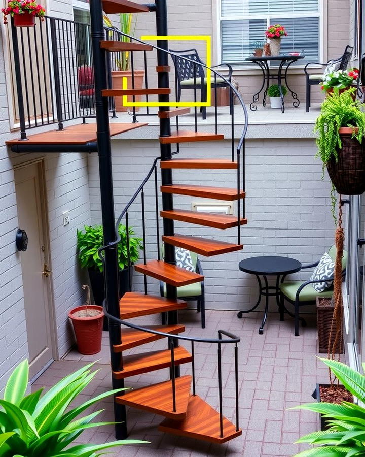 Spiral Staircase Steps - 25 Patio Steps Ideas