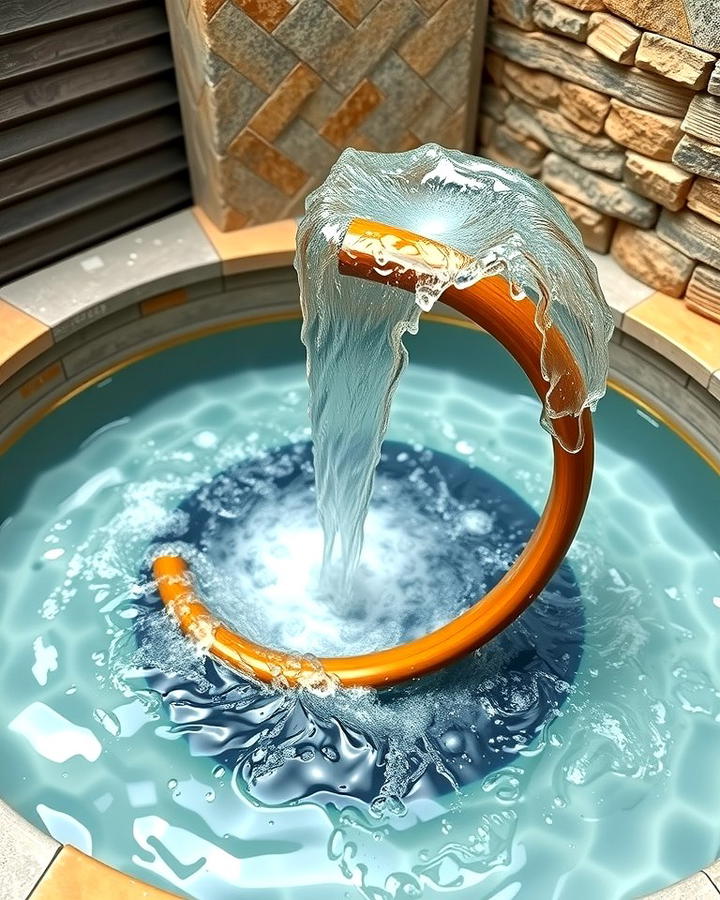 Spiral Waterfall - 25 Small Pool Waterfall Ideas