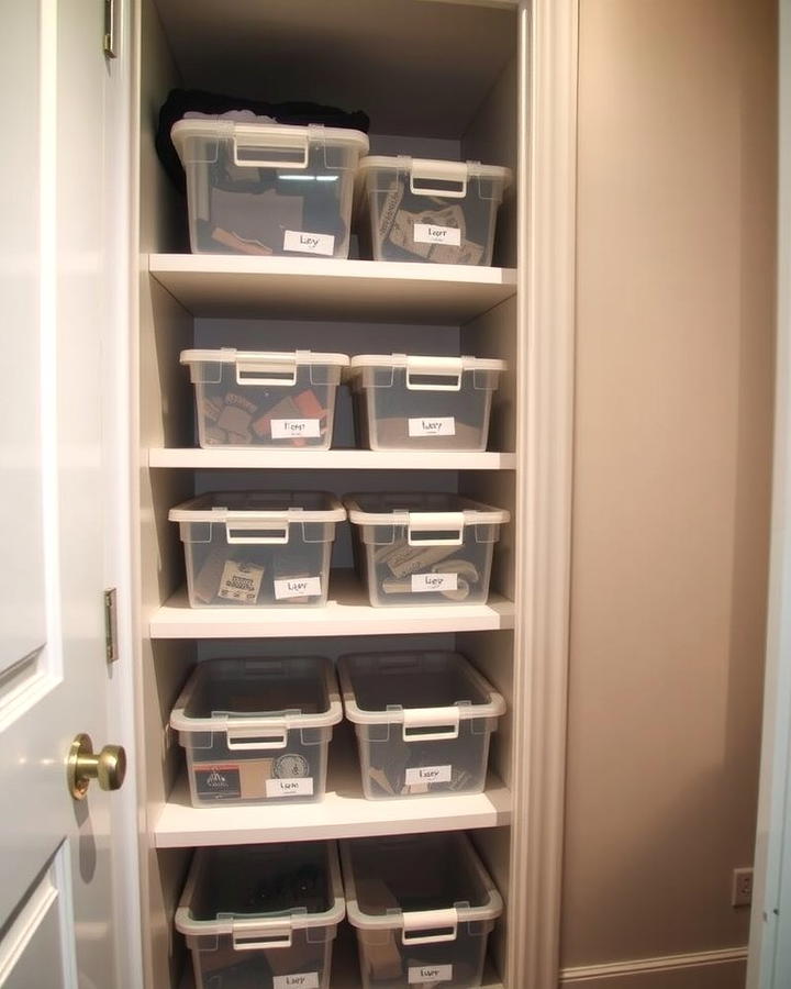 Stackable Storage Bins - 25 Small Apartment Storage Ideas