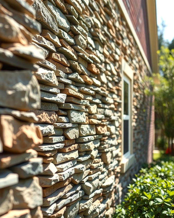 Stacked Stone Walls for a Textured Look - 25 Stone Exterior Home Ideas