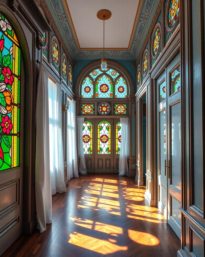 Stained Glass Windows - 25 Victorian Hallway Ideas