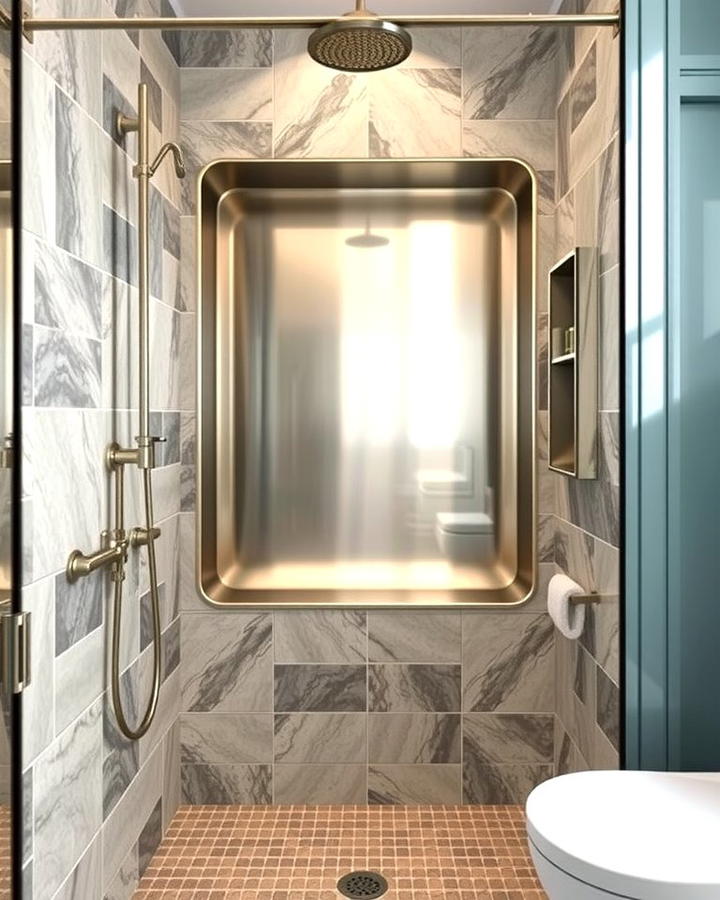 Stainless Steel Shower Niche - 25 Shower Niche Ideas