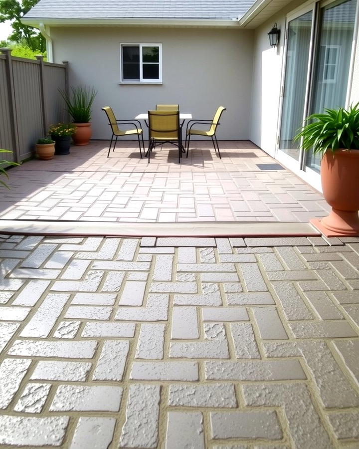 Stamped Concrete for Versatility - 25 Patio Flooring Ideas