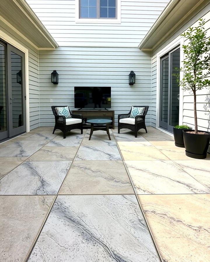 Stamped Concrete - 25 Patio Flooring Ideas