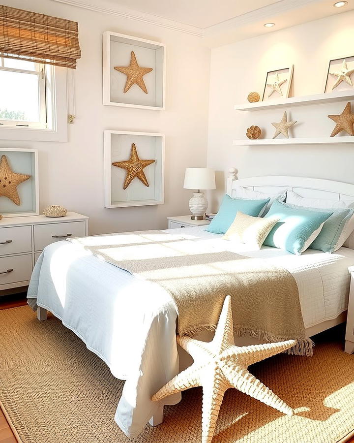 Starfish and Sand Dollar Displays - 25 Ocean-themed Bedroom Ideas