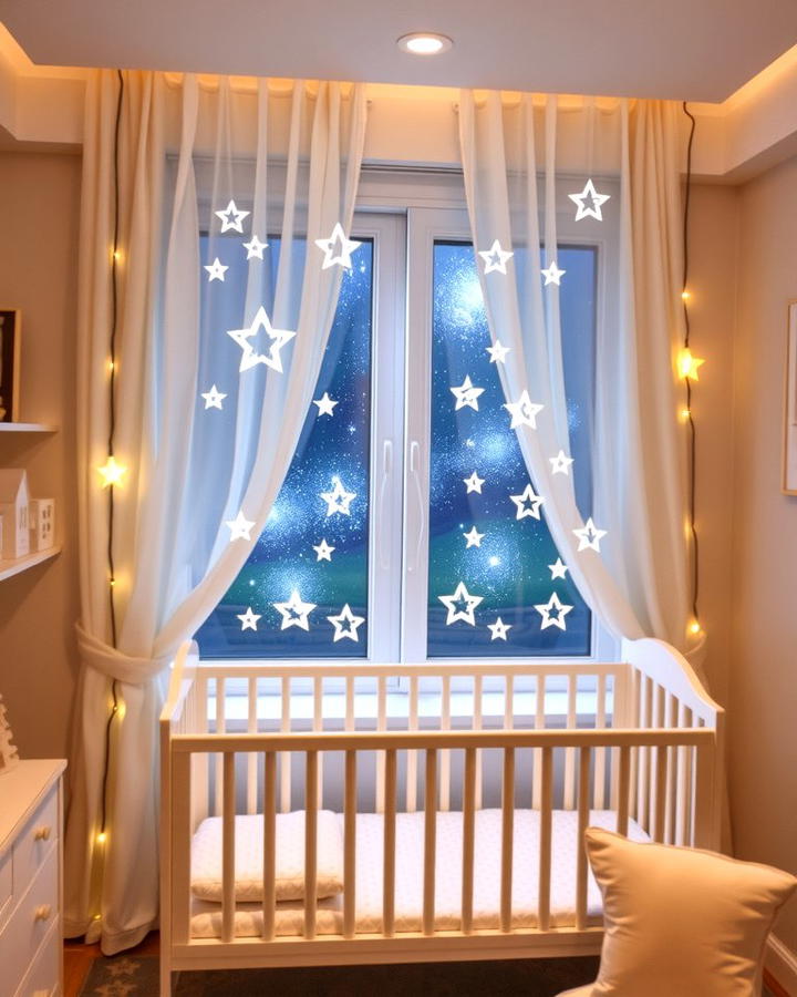 Starry Curtains - 25 Space-themed Nursery Ideas