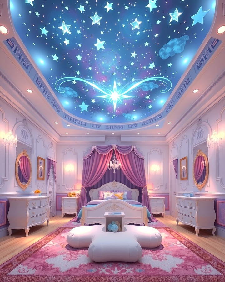Starry Night Ceiling - 25 Princess Room Ideas