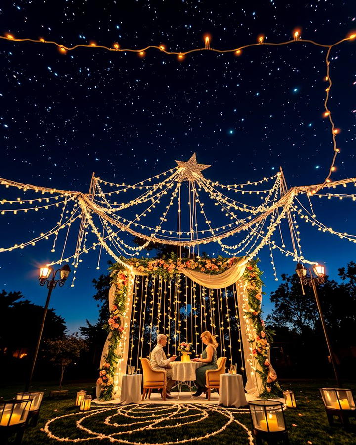 Starry Night Sky Illusion - 30 Wedding Altar Ideas
