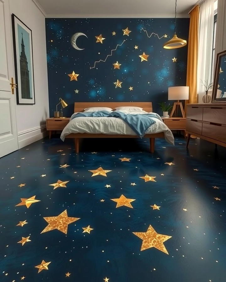 Starry Night Theme - 25 Painted Floor Ideas