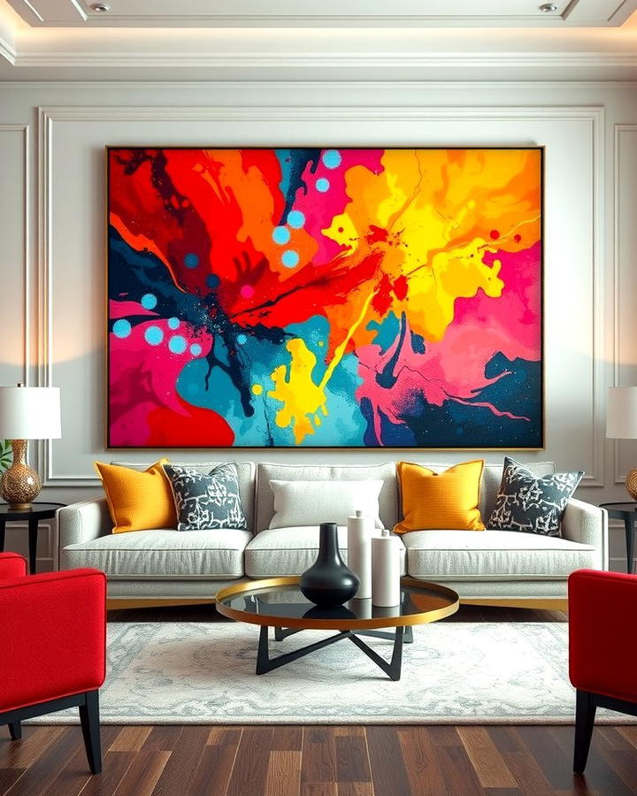 Statement Artwork - 30 Colorful Room Ideas