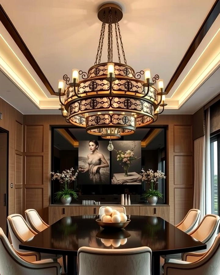 Statement Chandelier for a Focal Point - 25 Modern Dining Room Ideas