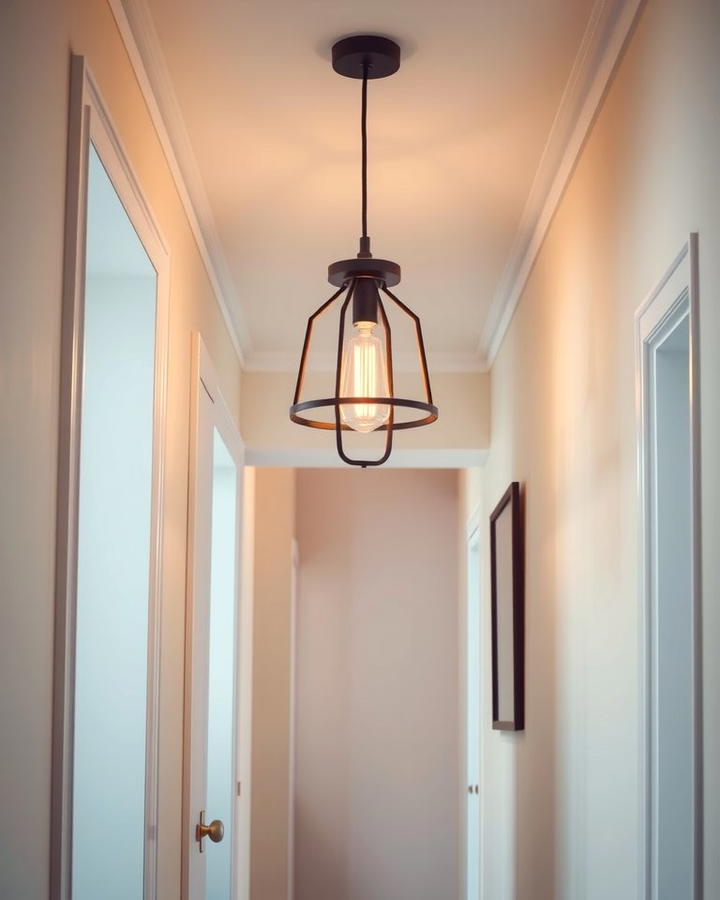 Statement Lighting Fixtures - 25 Narrow Hallway Ideas