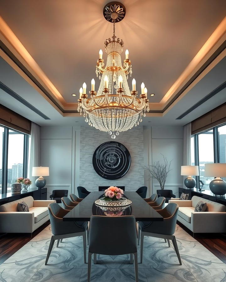 Statement Lighting Fixtures 2 - 25 Penthouse Design Ideas