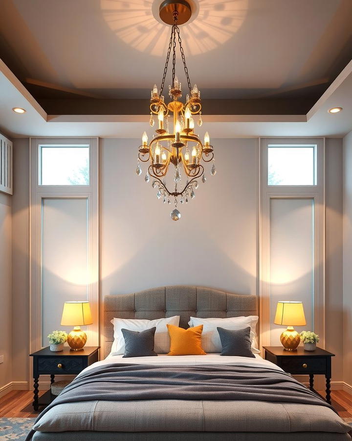 Statement Lighting Fixtures - 25 Pottery Barn Bedroom Ideas