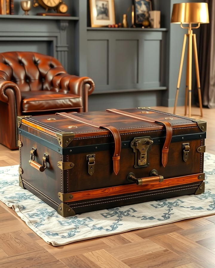 Steamer Trunks as Coffee Tables - 25 Steampunk Interior Design Ideas