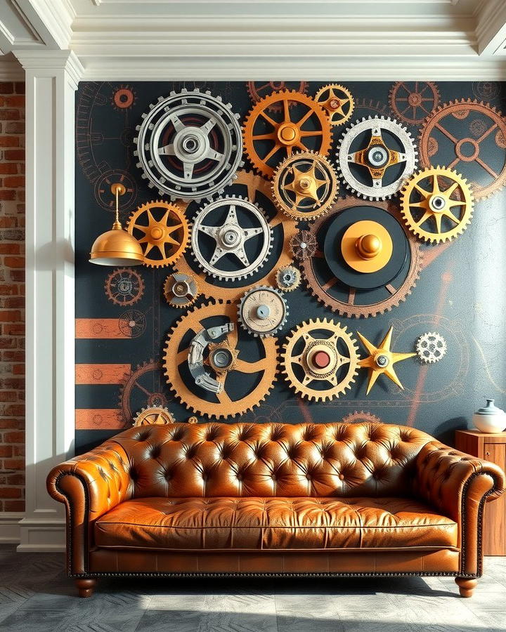 Steampunk Inspired Wallpapers - 25 Steampunk Interior Design Ideas