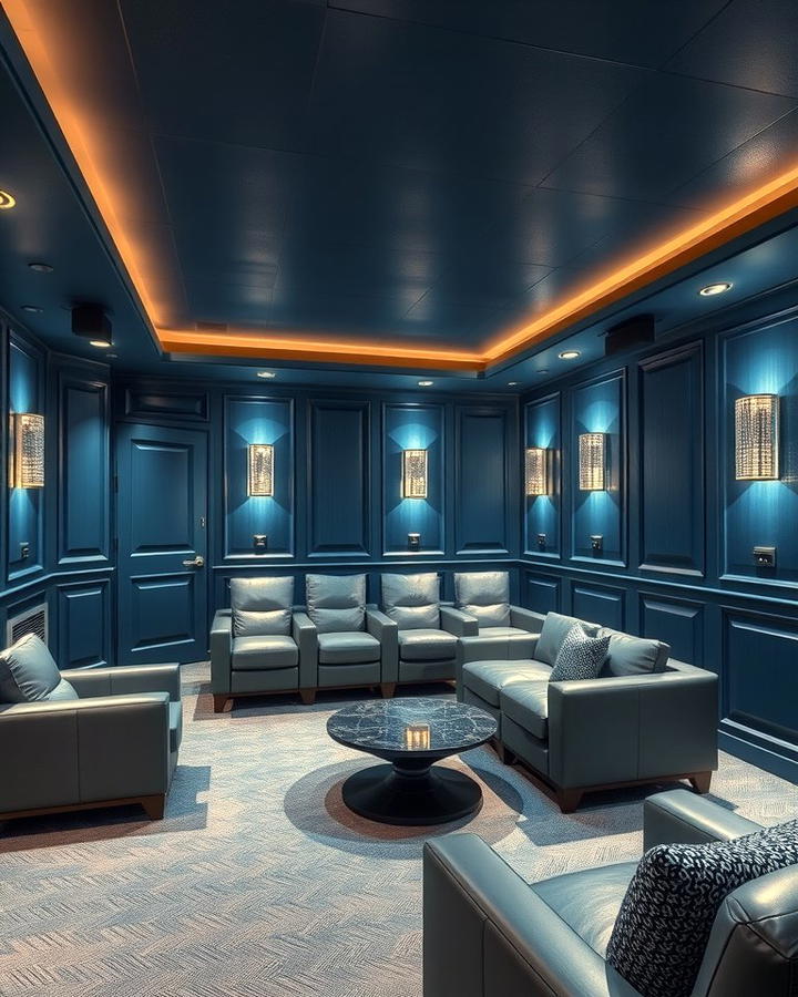 Steel Blue - 30 Home Theater Paint Colors