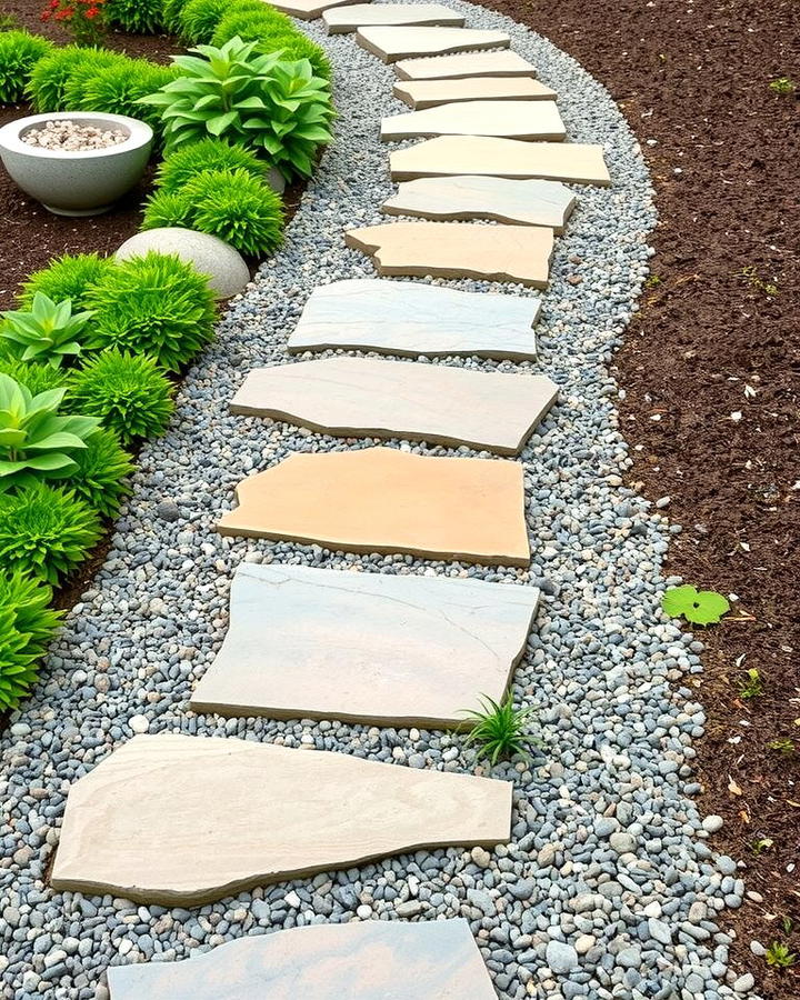 Stepping Stone Garden Paths - 25 Rock Landscaping Ideas