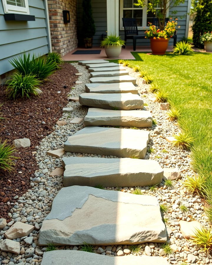 Stepping Stone Pathways - 30 Small Front Yard Landscaping Ideas