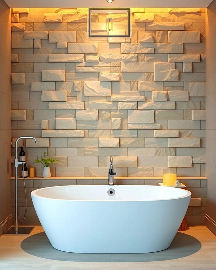 Stone Accent Walls - 25 Stone Bathroom Ideas