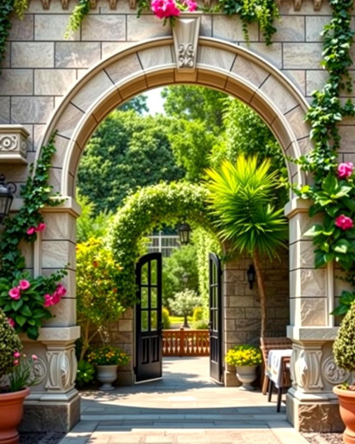 Stone Archways for Timeless Elegance - 25 Stone Exterior Home Ideas