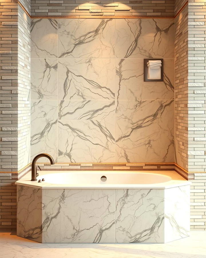 Stone Bathtub Surrounds - 25 Stone Bathroom Ideas