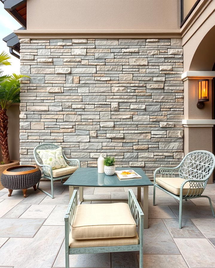 Stone Cladding Walls - 25 Patio Wall Ideas