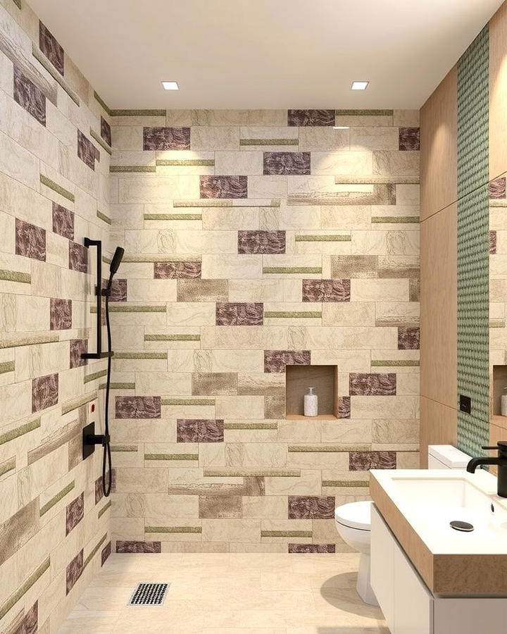 Stone Mosaic Walls - 25 Natural Bathroom Ideas