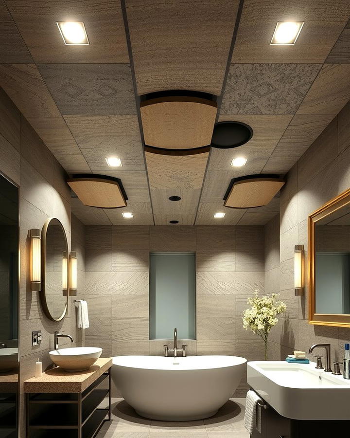 Stone Paneling for Ceilings - 25 Stone Bathroom Ideas