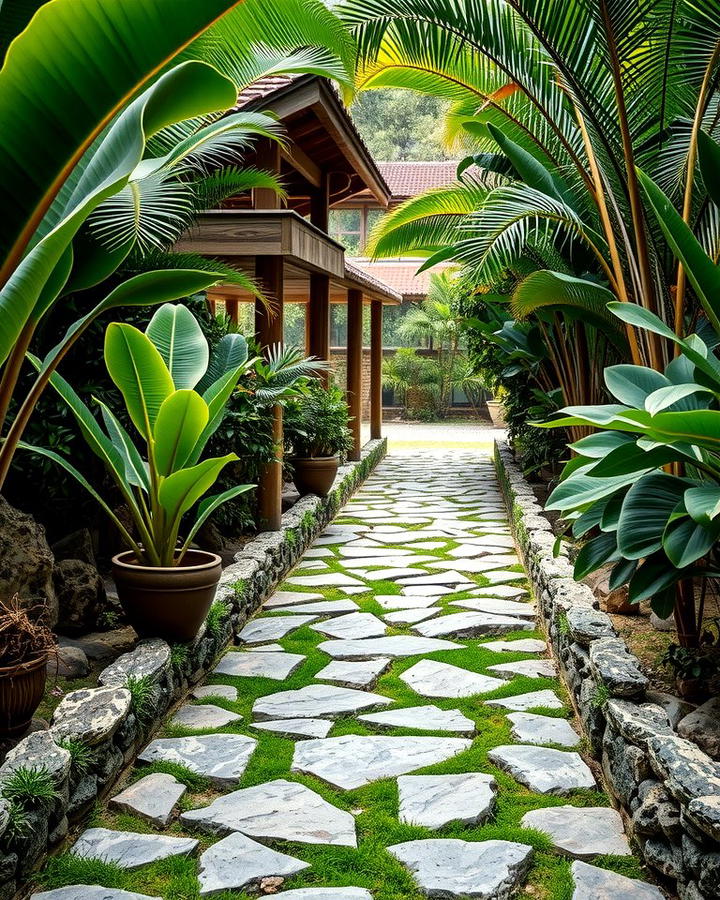 Stone Pathways - 25 Tropical Landscape Ideas